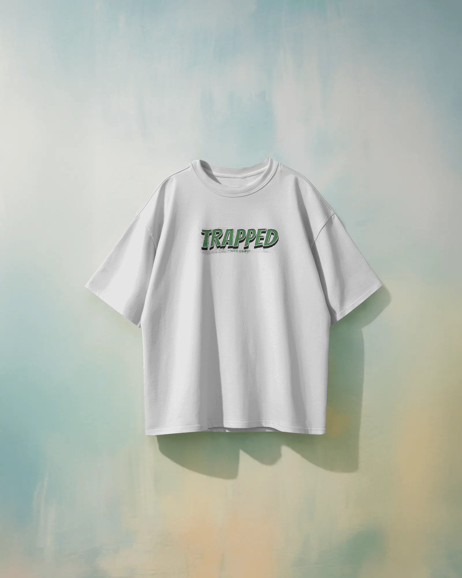 Trapped with Money Oversized Unisex Tee – Premium Fit