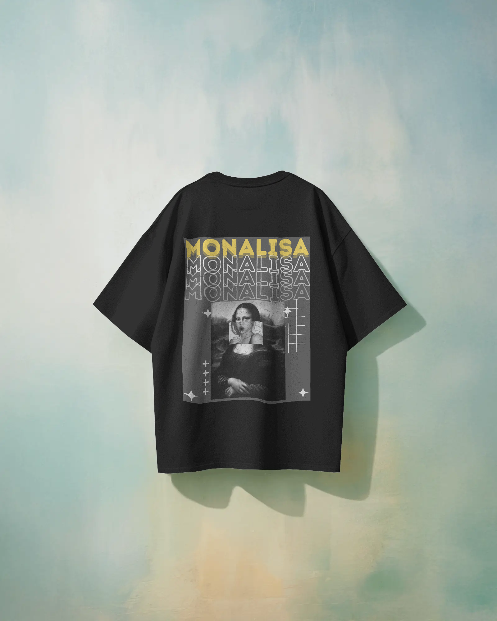 Monalisa Oversized Unisex Tee – Art Edition
